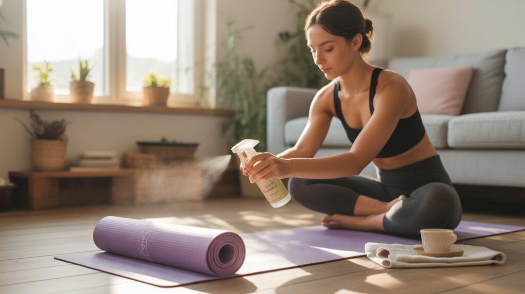 How to Clean a Yoga Mat the Right Wa