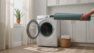 how to clean yoga mat in washing machine