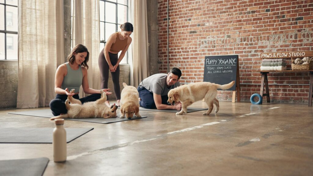 how much is puppy yoga nyc