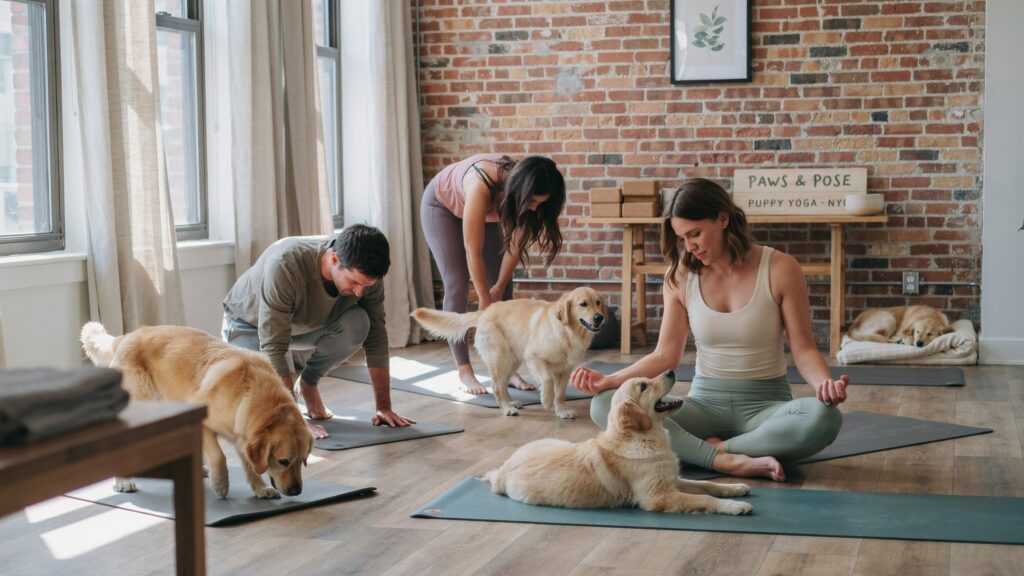 puppy yoga New York
