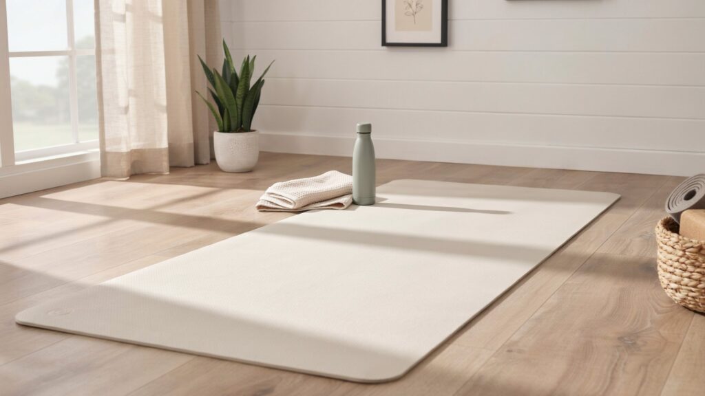 yoga ivory white pro mat