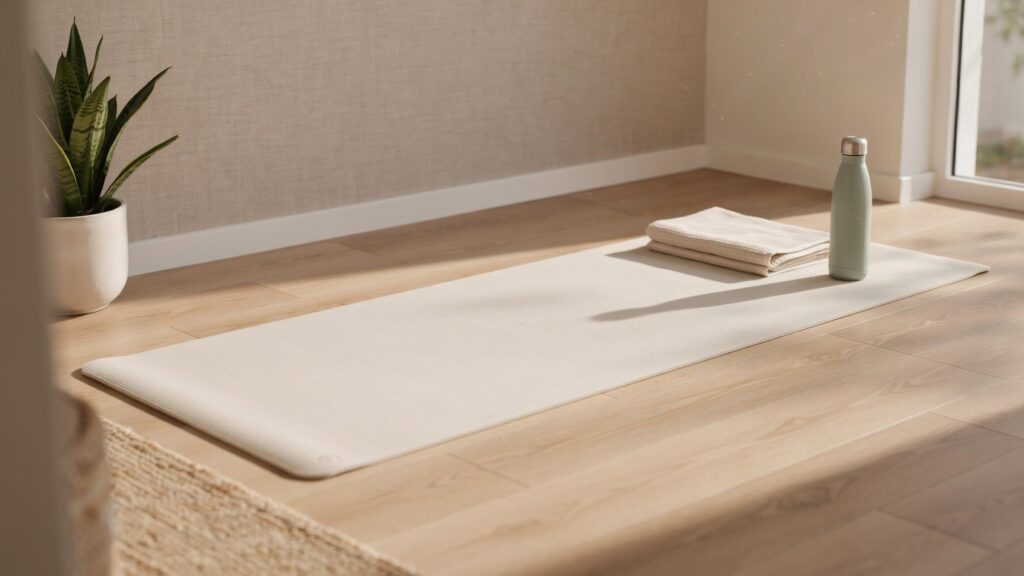 ivory white yoga mat