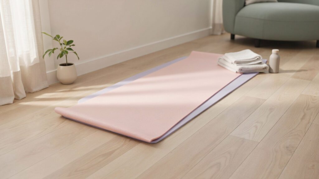 yoga rose quartz & serenity pro mat